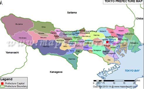 東京の地図 英語版 外国人向け お薦めの地図 All Japan Relocation